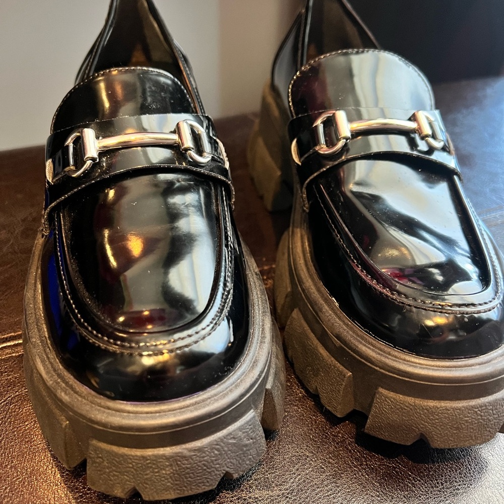 Steve Madden Women's Trifecta Loafer 7.5 Black